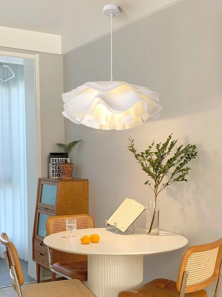 Flower Shaped White Drop light Pendant Lamp | Kalsten