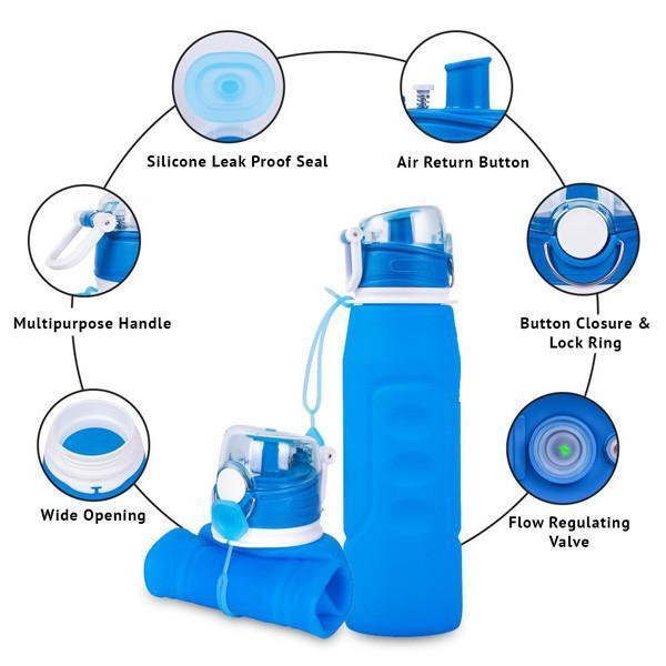 Foldable Silicone Water Bottle | Kalsten