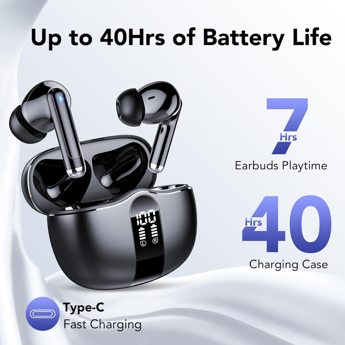Skanto | Waterproof Bluetooth Earbuds - Noise Cancelling Wireless Earphones