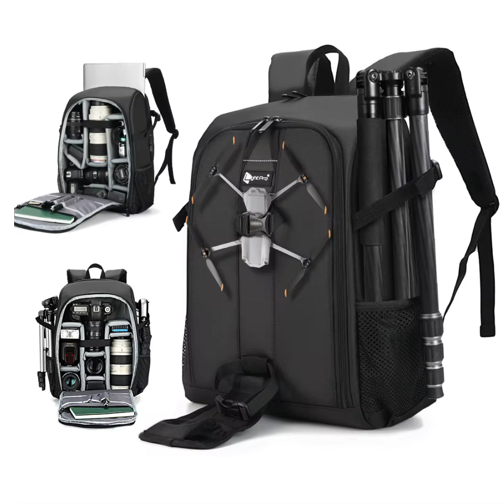 Skanto | Professional Camera Bag Backpack - Waterproof, Spacious, and Ideal for DSLR Gear