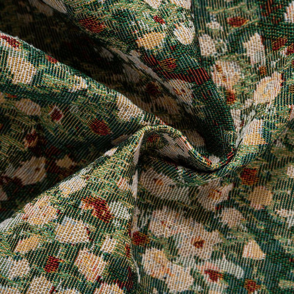 French Vintage Floral Pattern Curtain