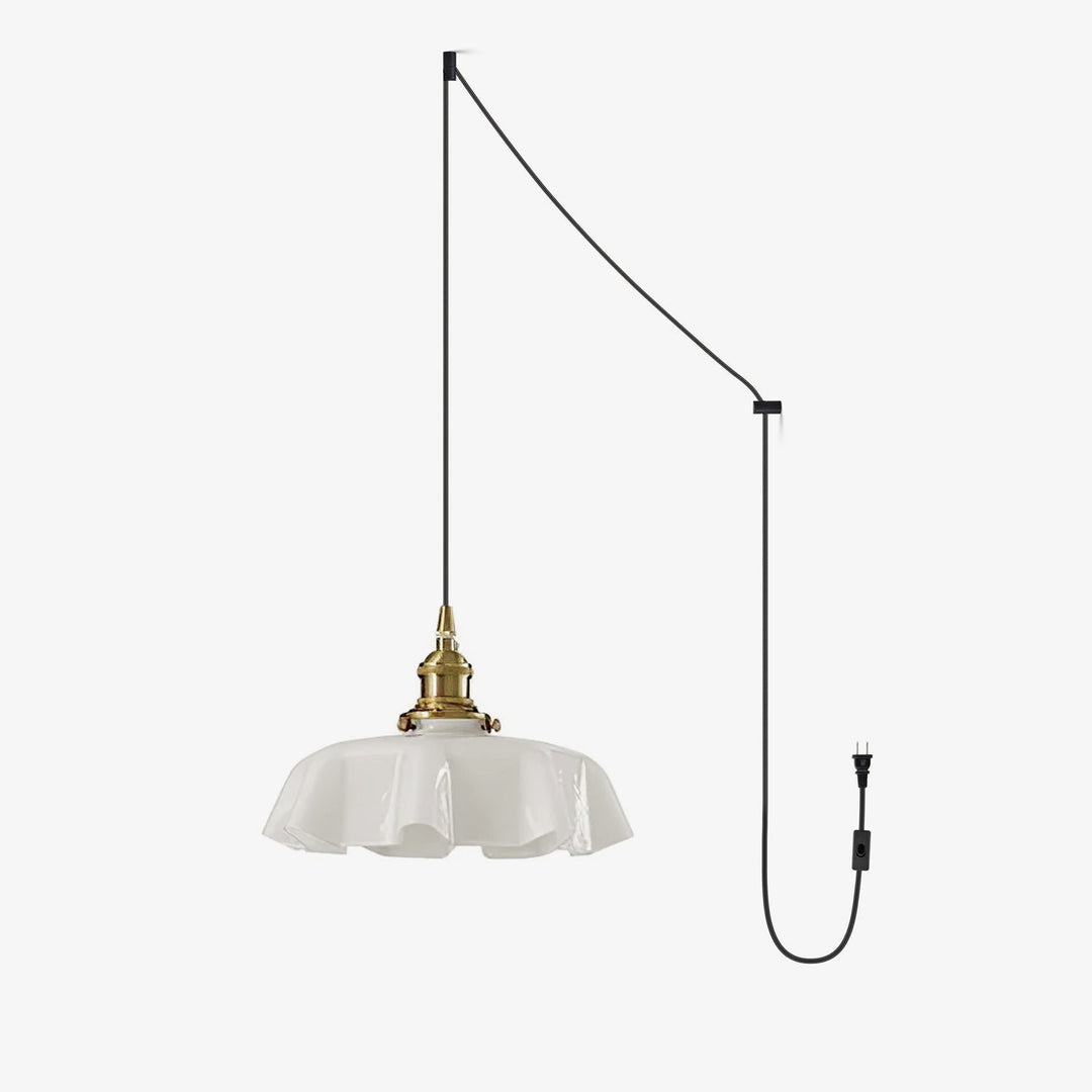 French Flower Droplight Pendant Swag Light | Kalsten