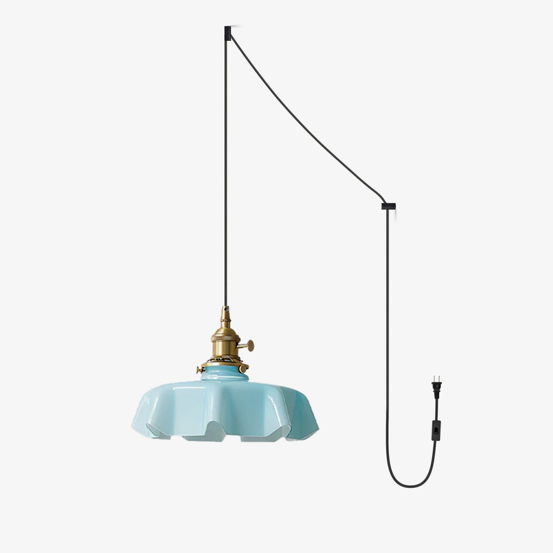 French Flower Droplight Pendant Swag Light | Kalsten