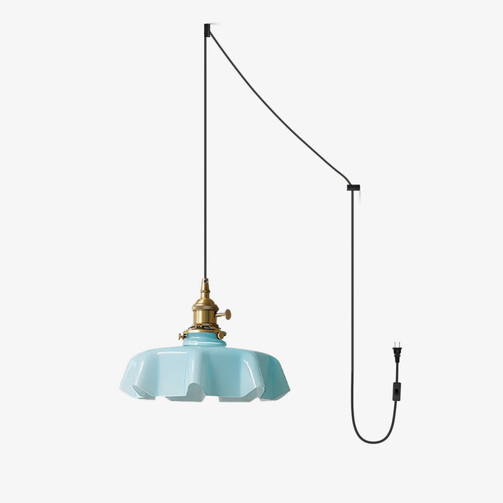 French Flower Droplight Pendant Swag Light | Kalsten