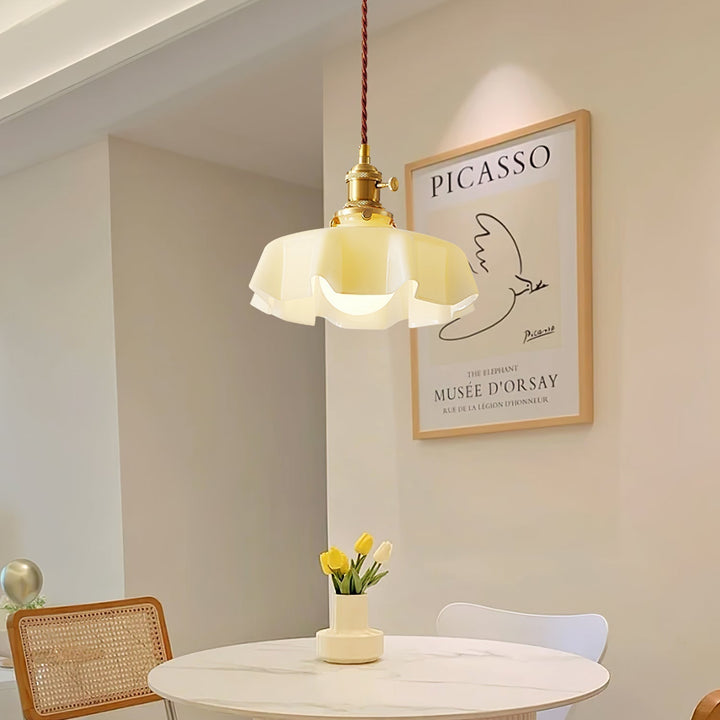 French Flower Droplight Pendant Swag Light | Kalsten