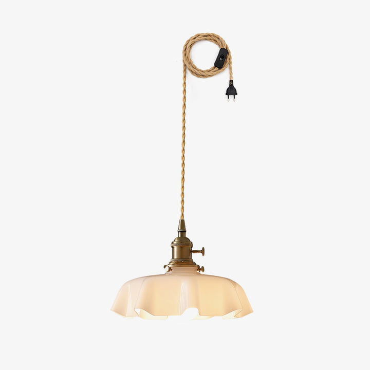 French Flower Droplight Pendant Swag Light | Kalsten