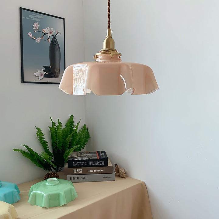 French Flower Droplight Pendant Swag Light | Kalsten
