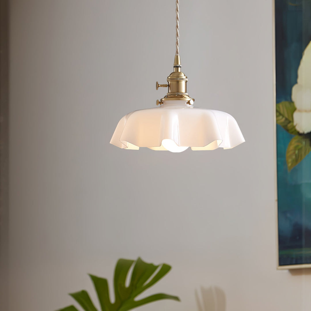 French Flower Droplight Pendant Swag Light | Kalsten