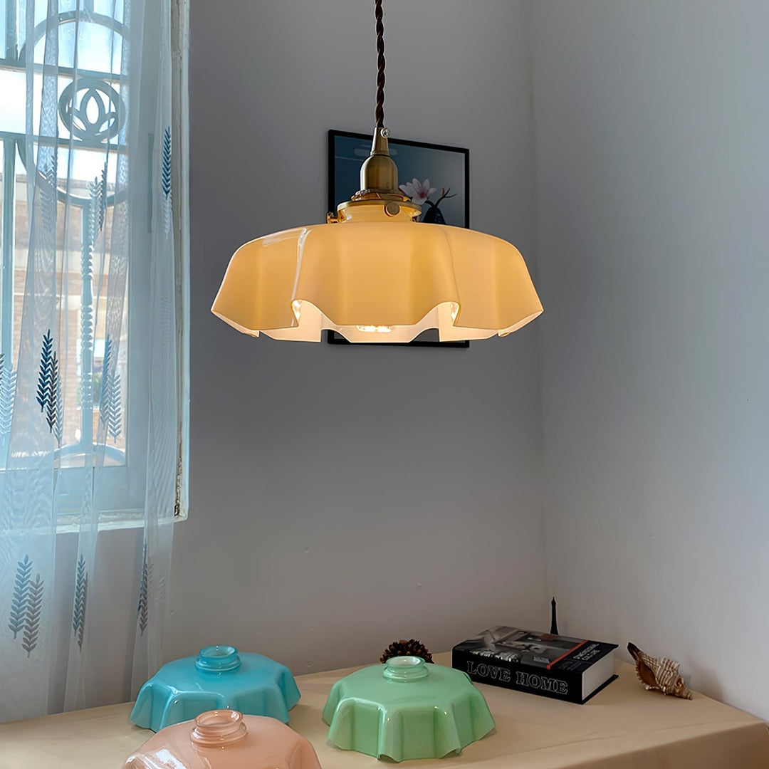 French Flower Droplight Pendant Swag Light | Kalsten