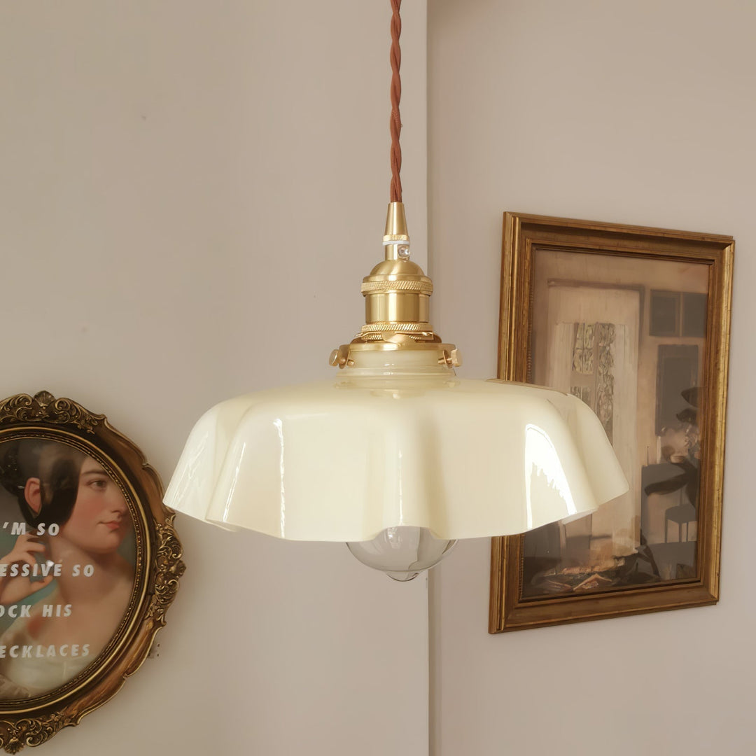 French Flower Droplight Pendant Swag Light | Kalsten