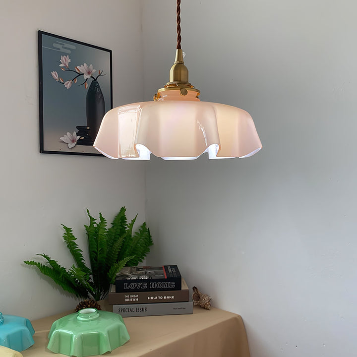 French Flower Droplight Pendant Swag Light | Kalsten