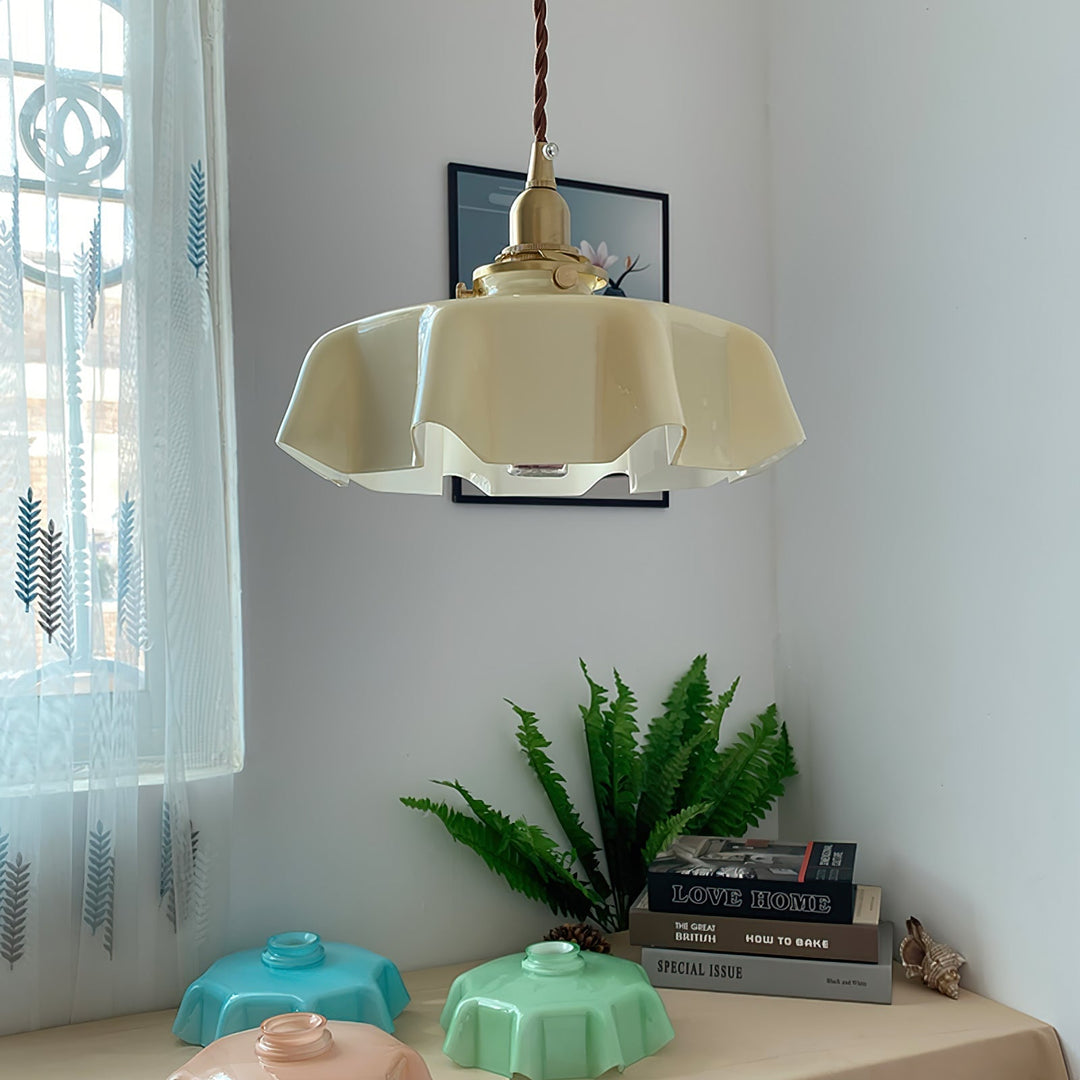 French Flower Droplight Pendant Swag Light | Kalsten