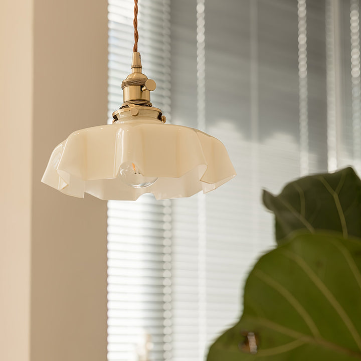 French Flower Droplight Pendant Swag Light | Kalsten