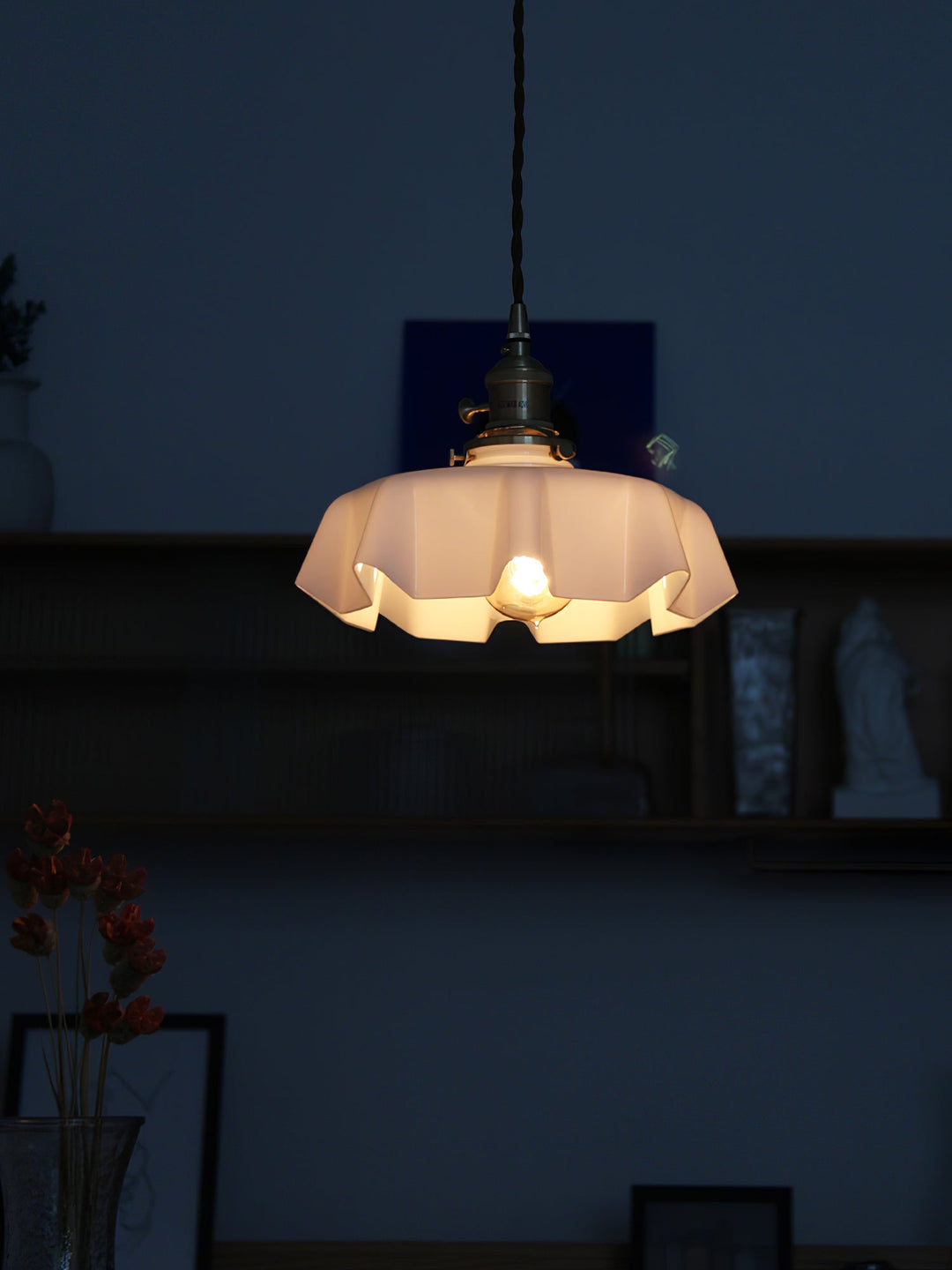 French Flower Droplight Pendant Swag Light | Kalsten