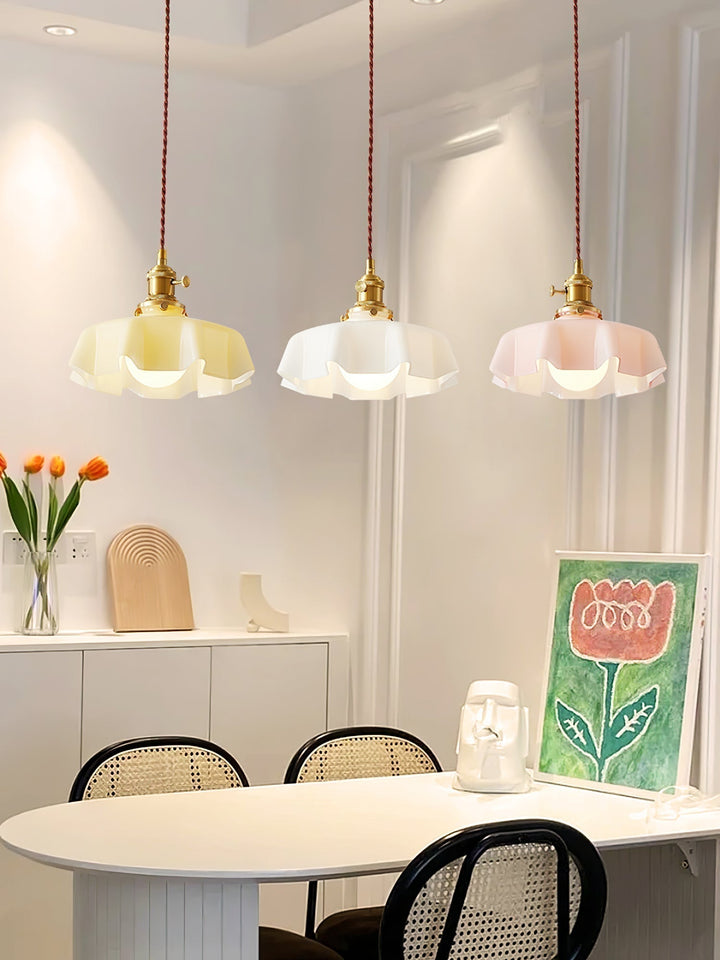 French Flower Droplight Pendant Swag Light | Kalsten