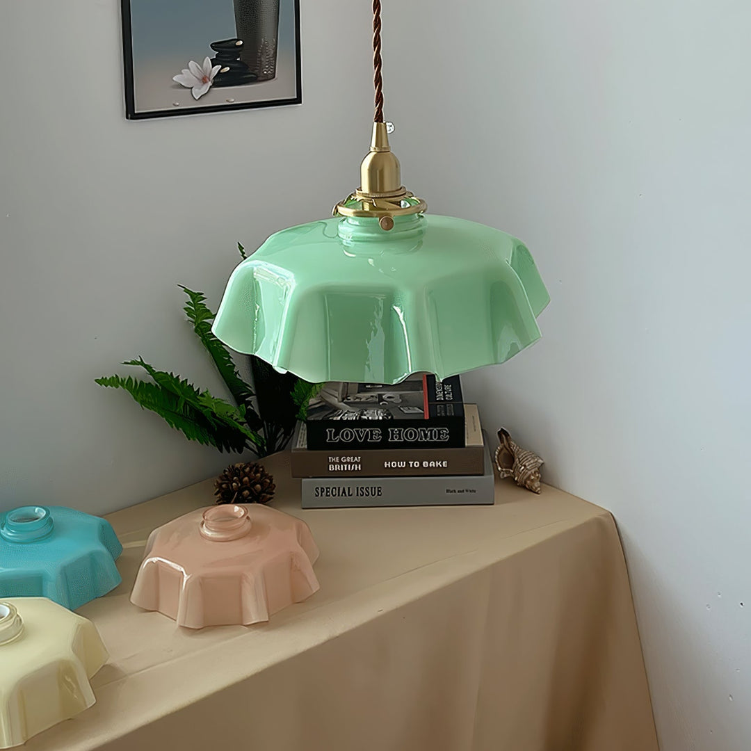 French Flower Droplight Pendant Swag Light | Kalsten