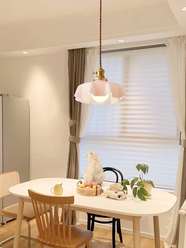 French Flower Droplight Pendant Swag Light | Kalsten