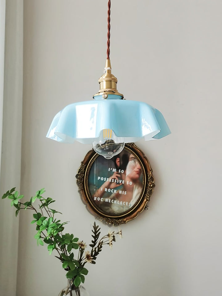 French Flower Droplight Pendant Swag Light | Kalsten