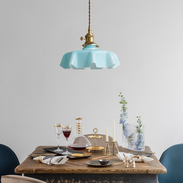 French Flower Droplight Pendant Swag Light | Kalsten
