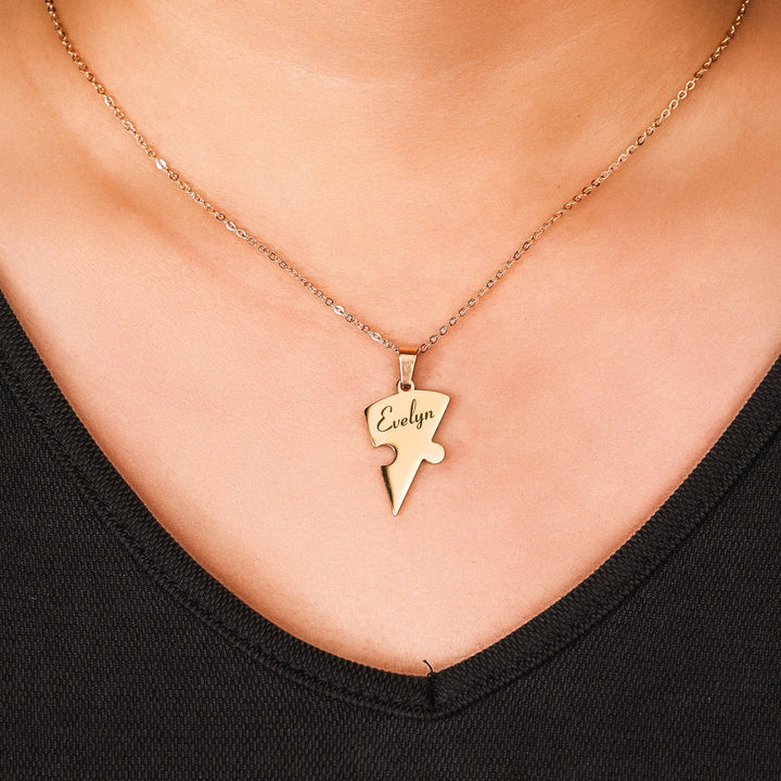 Kalsten | Personalized Family Heart Puzzle Necklace