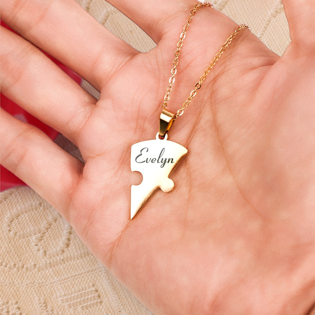Kalsten | Personalized Family Heart Puzzle Necklace