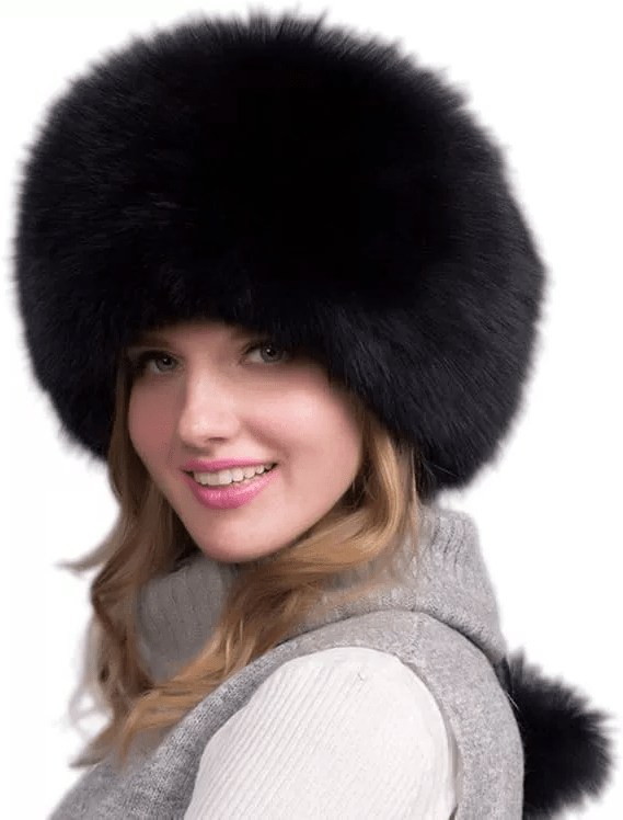 Kalsten | Glaciera Lux Winter Hat | Real Fur Hat with Ear Protectors | Elegant & Warm Luxury Hat for Women
