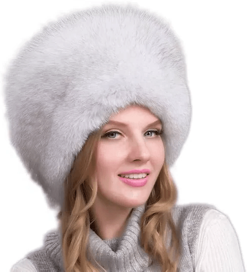 Kalsten | Glaciera Lux Winter Hat | Real Fur Hat with Ear Protectors | Elegant & Warm Luxury Hat for Women