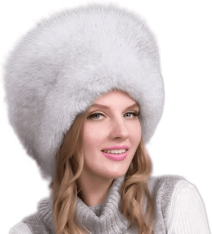 Skanto | Glaciera Lux Winter Hat | Real Fur Hat with Ear Flaps | Elegant & Warm Luxury Hat for Women