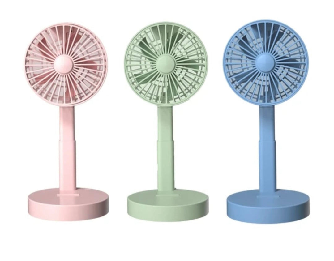 Foldable Telescopic Charging Fan, Minimalist, Mini Portable Desktop | Kalsten