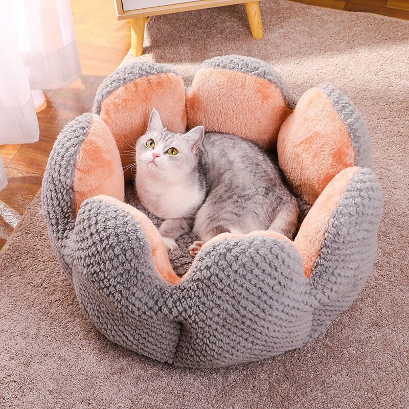 Kalsten | Pet Bed Plush Flower Design for Cats Dogs
