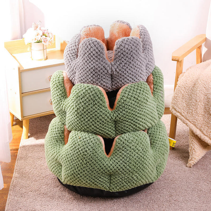 Kalsten | Pet Bed Plush Flower Design for Cats Dogs