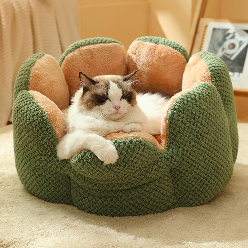 Kalsten | Pet Bed Plush Flower Design for Cats Dogs