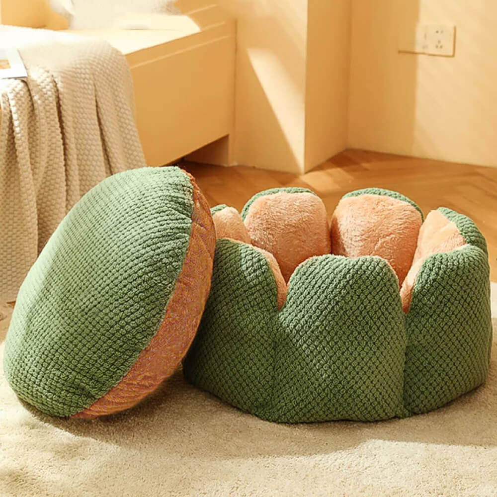 Kalsten | Pet Bed Plush Flower Design for Cats Dogs