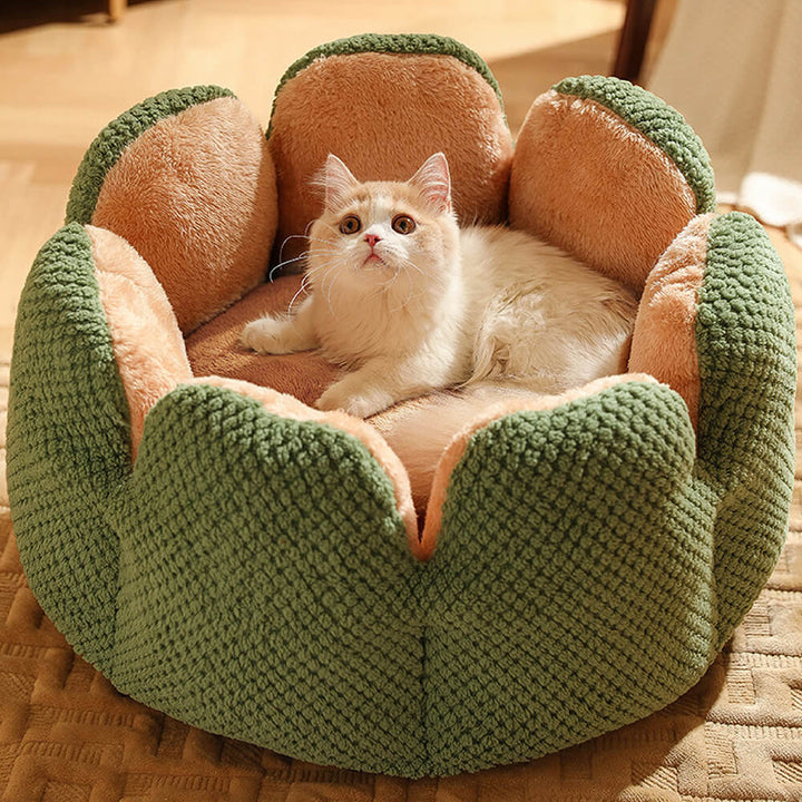 Kalsten | Pet Bed Plush Flower Design for Cats Dogs
