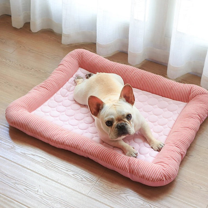 FurChill Frenchie Breathable Dog Bed – Cooling Mat with Non-Slip Base for Hot Days | Kalsten
