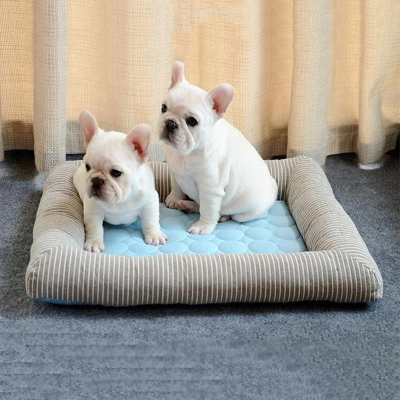 FurChill Frenchie Breathable Dog Bed – Cooling Mat with Non-Slip Base for Hot Days | Kalsten