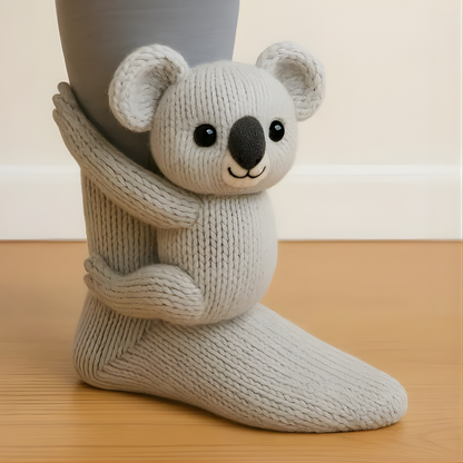 Skanto | Fuzzy Animal Plush Socks Women Men Cozy Non Slip Warm Winter