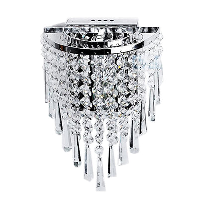 Skanto | Modern Chrome Crystal Drop Wall Lamps