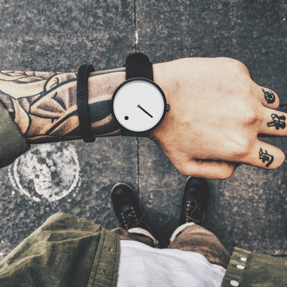 Skanto | IcoolGadgets Quartz Watch Men's Luxury Casual Black Japan Quartz Watch Simple Designer Fashion Watch for Men