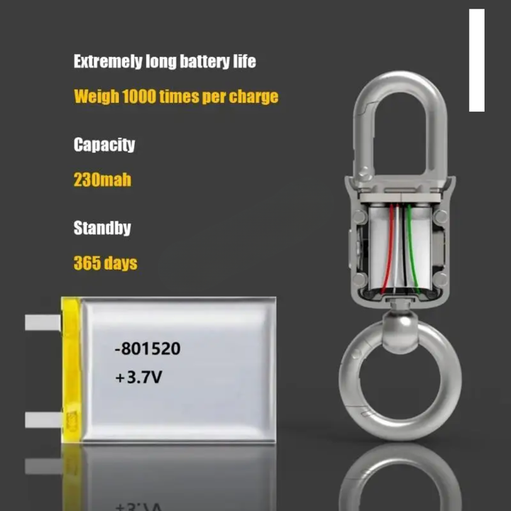 Pocket Size Keychain LCD Scale | Kalsten
