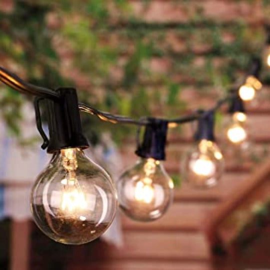 25FT Globe String Lights with Bulbs for Indoor/Outdoor Waterproof Connectable Hanging Lights for Backyard Porch Balcony Party Decor | Kalsten