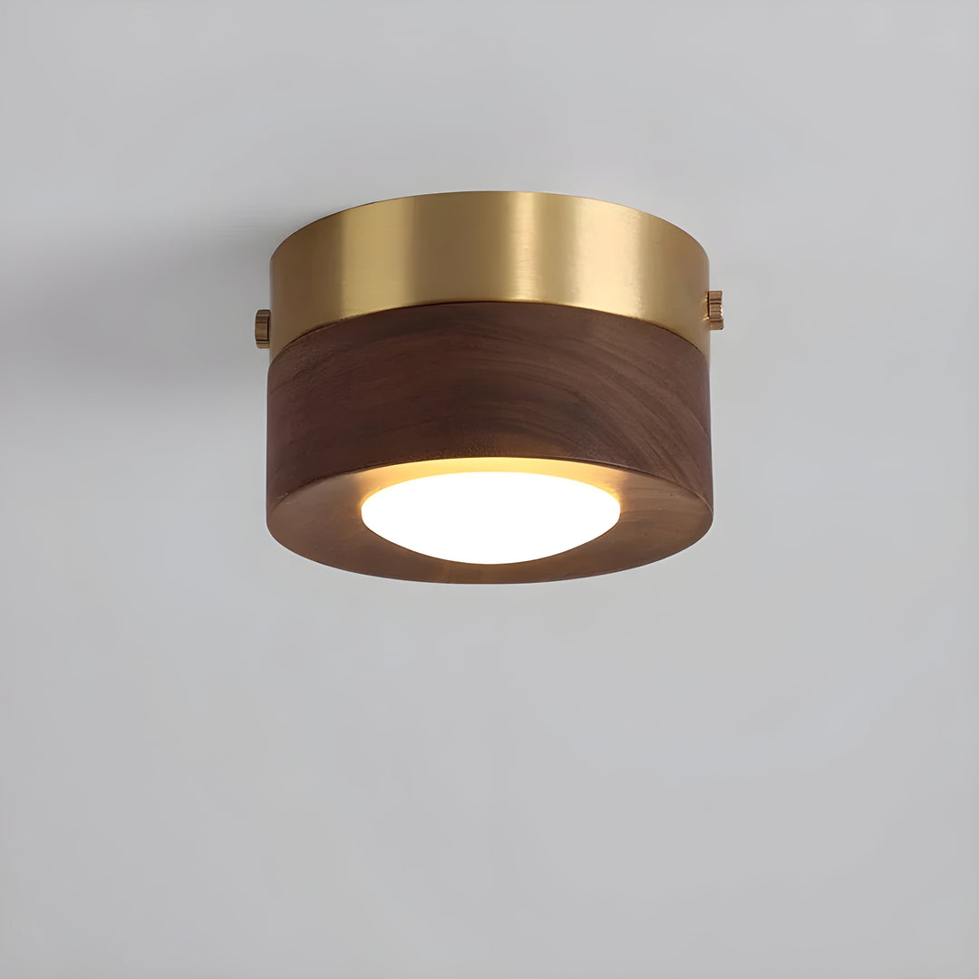 WalnutLume Light – Modern LED Ceiling Light made of Walnut Wood | Kalsten
