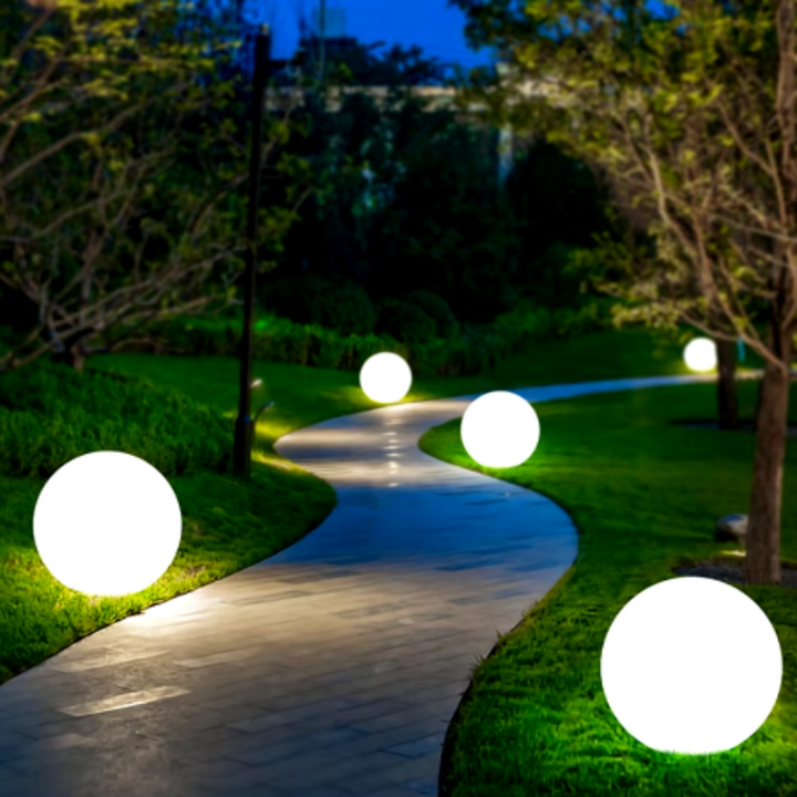 Kalsten | Waterproof Solar-Garden Ball Lamps – RGB LED Lighting for Outdoors