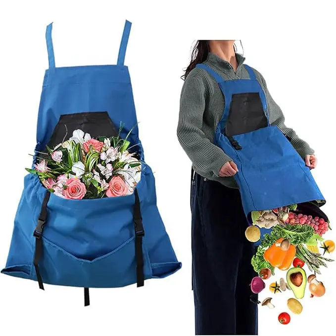 Kalsten | Gardening apron with cross straps – Large emptying pocket & breast pocket
