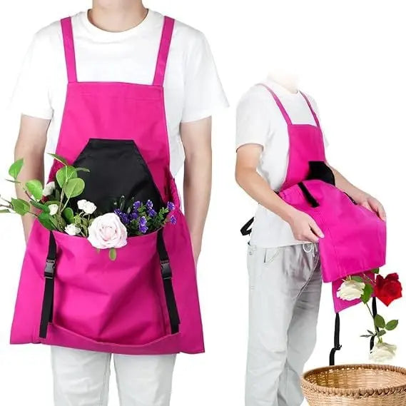 Kalsten | Gardening apron with cross straps – Large emptying pocket & breast pocket