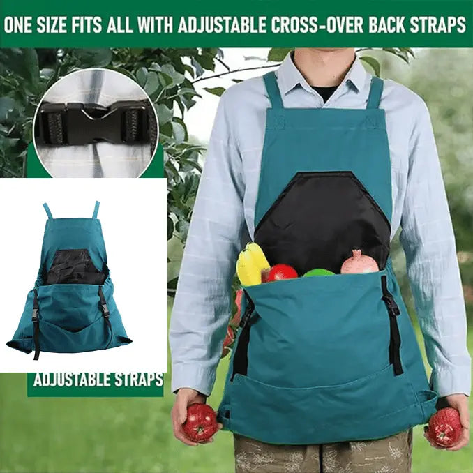 Kalsten | Gardening apron with cross straps – Large emptying pocket & breast pocket