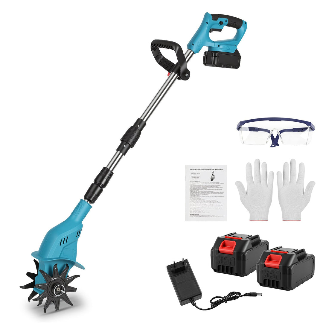 550W Battery Garden Cultivator with 2 Batteries Portable | Kalsten