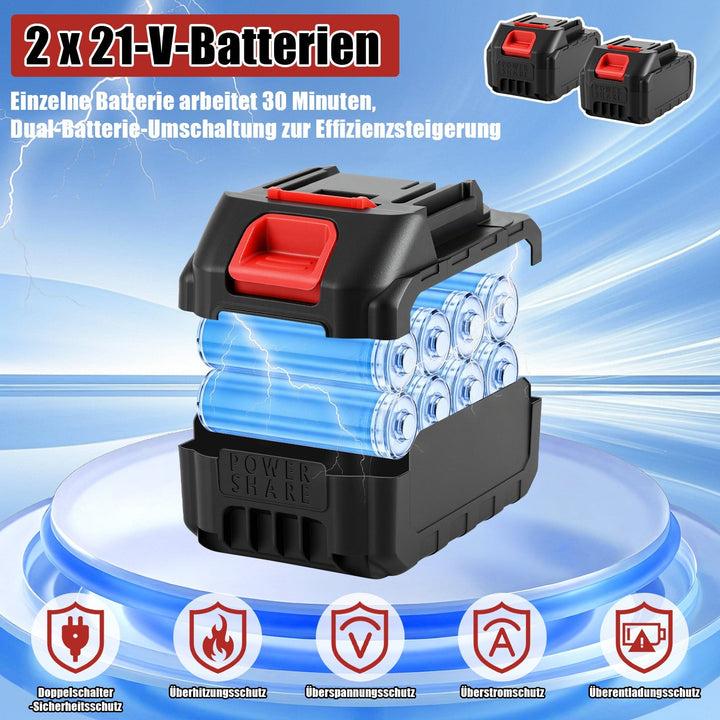 550W Battery Garden Cultivator with 2 Batteries Portable | Kalsten