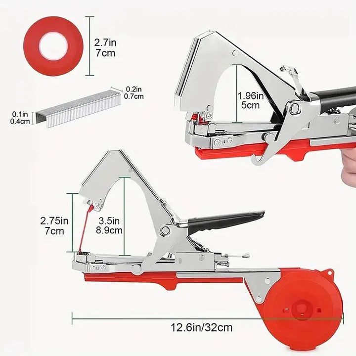 Kalsten | Garden Plant Tying Tool Set | 10 Rolls of Tape and 10,000 Staples