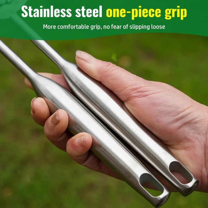Noxord | Garden rake made of stainless steel — Sturdy hand rake with non-slip grip